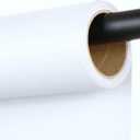 White Seamless Paper Backdrop, White Photo Backdrop 53" x16.4' | Heavyweight matte backdrop paper with non-reflective surface for portraits, product photos, videos and studio photograpy.