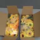 MTLEE 150 Pieces Fake Sunflower Artificial Silk Sunflower Heads Faux Flowers Decoration Yellow Floral Arrangements for Craft Home Party Wedding Decor, 1.57 Inch, 2.75 Inch, 3.5 Inch, 5.1 Inch