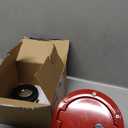 for JK Locking Fuel Filler Door Gas Tank Cap Cover, Aluminum Fuel Door Exterior Accessories for 2007-2018 Jeep Wrangler JK & Unlimited Sport Rubicon Sahara 2/4 Door(Red)