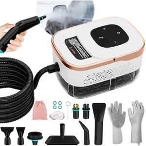 Steam Cleaner, 6 Steam Levels, 42oz Tank & 11 Pieces Accessories, 1500W High-Temperature Steam Cleaner for Home, Steamer for cleaning Car, Tile, Floor