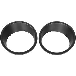 Hooke Road Matte Black Headlight Bezels Headlight Cover Trim for 2007-2015 Jeep Wrangler JK & Wrangler Unlimited