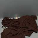 BTFBM Women's Fall Lounge Sets 3 Piece Outfit Tracksuits Casual Long Sleeve Tops High Waisted Sweatpants Set (Medium, Brown)