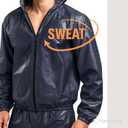 Sauna Sweat Suit Jacket Pants Hoodie Shirt Top Shapewear Trainer Workout Body Shaper Sweatsuit Boxing Workout Exercise MMA Weight Loss EVA Men Women (3XL)
