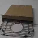 Bottom of Sink Protector Rack, Stainless Steel 13.2"x11.6" Sink Grid Dish Drying Rack Grate with Rear Drain Hole 2 Packs