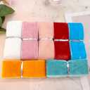 36 Yards 1 1/2" inch Color Velvet Ribbon Single Face Chocker Ribbon For Package Wrapping, Hair Bow Clips Making, Sewing, Baby Headbands, Wreath, Wedding Decorations (Multi-color 36 Yards, 1 1/2" 40mm)