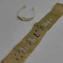 8th Birthday Sash and Tiara, 8 & Fabulous Glitter Sash and Birthday Crown Set, Happy 8th Birthday Gifts for Party Supplies and Decorations, Gold