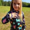 Ahegao Blue Galaxy Hoodies for Girls Novelty Black Cats Sweatshirts Sweater Size 6 7 8 Kids Soft Hoodys Big Girl Graphics Pullover Tops