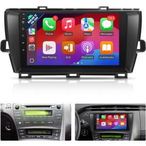 Naifay 8Core Android12 Car Radio for Toyota Prius 2010 2011 2012 2013 2014 2015, 9" IPS Touchscreen for Prius Stereo Carplay Android Auto/Bluetooth/Wi-Fi/FM/GPS/SWC/Canbus(Fit Small Screen with J.B.L)