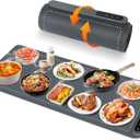 OcePor Warming Mat for Food,(XXL 36"x16") Electric Warming Tray,Extra Large Food Warmer Mat,Warming Pads for Food,Portable Heating Mat for Buffet,Parties,Buffets Party(Gray)