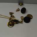 Metal Candle Holders for Candlesticks Taper Candlestick Holders Set Vintage Decorative Centerpiece Candelabra Tall Candle Stands (Gold, 2 Sets (6 pcs))