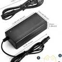 42V Replacement Charger 3-Prong, 42V 2A Electric Scooter Charger-36V Power Adapter for Jetson, Hover-1, Swagtron, Hoover, Razor, Gotrax