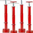 4 Pack House Floor Jacks, 21"-43" Height Range, 11023 LBS Max Load