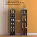 AFOORD Narrow Shoe Rack 18 Tiers, Tall Skinny Shoe Organizer, Small Space and Vertical Shoe Rack, Suitable for Entryway,Hallway,Closet, Corner, Bedroom and Garage Shoe Shelf