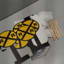 12 Set Train Theme Birthday Party Decor 11. 8inch Railroad Crossing Sign Table Centerpieces Decorations Chugga Chugga Two Two Birthday Decor for Retirement Party Supplies Photo Booth Prop