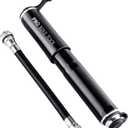 Pro Bike Tool Mini Bike Pump - Compact and Portable Bicycle Tire Pump for Fast Inflation - Compatible with Presta and Schrader Valves - Lightweight and Durable Design - Essential Bicycle Accessories (Black)