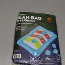 Inflatable Bean Bag Toss Swimming Pool Game Blue Synthetic Fiber