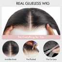 ZHENGON Bob Glueless Wigs Human Hair Pre Plucked Pre Cut 6x4 HD Transparent Lace Front Wigs Human Hair 150% Density Wear and Go Short Straight Wigs for Black Women No Glue Lace Closure Wigs 12 Inch