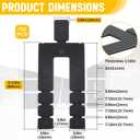 750 Pcs 1/16" x 3-1/2" Stack Shims Bulk Stackable Black Shims for Windows & Doors