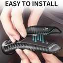 Steering Lever Cover for Tesla Model 3 Model Y 2017-2024, Carbon Fiber Pattern Car Gear Shift Cover, Steering Wheel Cover Tesla Model 3 Model Y 2024 Accessories(Matt Carbon Fiber Pattern)