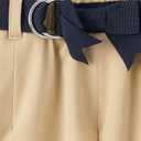 Gymboree Girls and Toddler Twill Pleated Belted Skort (6, Sahara)