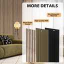 RITOLLO 4 Pack Wood Panels for Wall, 47.2"23.6"0.7" Wood Slat Acoustic Panels for Wall, Soundproof Panels, 3D Fluted Panels for Interior Wall Decor (Natural Walnut)
