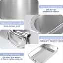 23.5" x 15.5" Stainless Steel Roasting Pan with Handles, Extra Large Turkey Roasting Pan Deep Baking Tray for Oven Heavy Duty Roaster for Turkey, Lasagna, Roasts & Holiday Meals