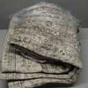 Machine Washable Rugs for Living Room: 5x7 Area Rugs for Bedroom Vintage Stain Resistant Non Slip Low Pile Lightweight Boho Carpet for Kitchen Dining Room Farmhouse Kids Room Nursery (Brown and Grey)