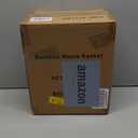 MOOACE Small Trash Can, Bamboo Bathroom Trash Can, Office Waste Basket, Rectangular Garbage Can with Handle, Decorative Natural Trash Recycling Bin for Bedroom Living Room Kitchen 2 Gallon