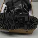 Platform knee high boots women Comfortable Stretch Round Toe Chunky Heel Tall Boots with Side Zip Dress Casual Long Riding Boots (5, Black)