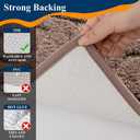 Ileading Bathroom Rugs Sets 5 Piece, Ultra Soft Absorbent Bath Mat for Bathroom, Non Slip Washable Bath Rug Set with Toilet Cover, Plush Bath Runner and U-Shaped Contour Toilet Rug, Coffee