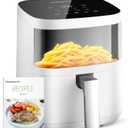 Air Fryer, Beelicious 8-in-1 Smart Compact 4QT Air Fryers, with Viewing Window, Shake Reminder, 450F Digital Airfryer with Flavor-Lock Tech, Dishwasher-Safe & Nonstick, Fit for 1-3 People, White