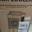 Windowless Portable Air Conditioners with Remote, 3-IN-1 Evaporative Air Cooler with Display, 2.64-Gal Tank for 10H Cooling, 3 Modes & 6 Speeds, 60 Oscillation, 12H Timer, Swamp Cooler for Indoors