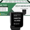 XC4150 XC4140 Black Toner Cartridge (with New Chip) Replacement for Lexmark XC4140 XC4150 24B6720 Cartridge for XC4140 XC4150 XC4143 XC4153 Printer, 1 Pack High Yield XC4140 Toner Refill
