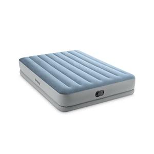 Intex 64159E Dura-Beam Plus Mid-Rise Air Mattress: Fiber-Tech - Queen Size - Built-in USB Electric Pump - 14in Bed Height - 600lb Weight Capacity