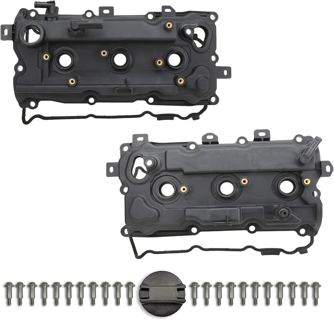 Valve Cover Set Compatible with Altima Murano Pathfinder Quest QX60 JX35 2007-2015 3.5L V6 Replace 13264JN01A 13264JN11B