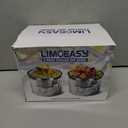 LIMOEASY Chilled Dip Bowl (2 Pack), 25oz Ice Serving Bowl with Lid for Parties, Cold Serving Dish for Hummus, Salsa, Guacamole, Sauces, Pasta