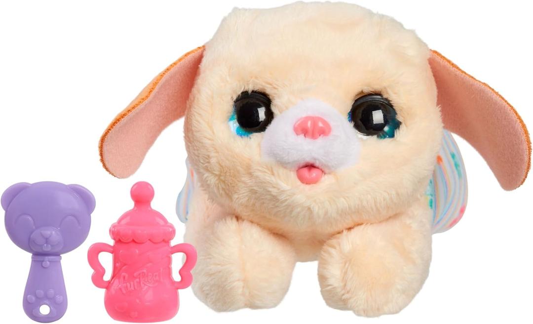 furReal Newborns Puppy Interactive Pet, Small Plush Puppy with Sounds and Motion, Kids Toys for Ages 4 Up by Just Play