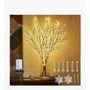 LITBLOOM Lighted Brown Willow Branches 200 Fairy Lights 32IN Plug in with Timer and Dimmer, Tree Branch with Lights for Home Holiday Christmas Decoration