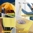 NBTAPE 3T Painters Tape 8 Rolls, (0.7/1.4 Inch  55 Yards) Yellow Masking Tape, General Purpose, Painters Tape for Wall, Painting, DIY, Spray Paint, Crafts, Labeling and Artistic Creation