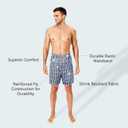 JupiterSecret Men's Woven Boxers Underwear Pack Cotton Boxer Shorts Assorted Colors