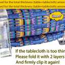36 Pieces Clear Tablecloth Clips, Durable Plastic Table Cover Holders, Windproof Transparent Clamps for Securing Tablecloths Indoor Outdoor Party, Wedding, Christmas Event, Picnic, Camping(36, Large)
