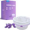 Elzrghs Commode Liners for Bedside Commode, Commode Toilet,Portable Toilet,150 Count Lavender Scented Bedside Commode Liners,Disposable Potty Liners for Bed Pan