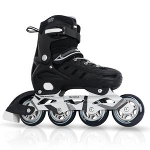 Inline Skates for Adults Men Women, Adjustable Aggressive Durable Roller Blades with Giant Wheels, High Performance Skates for Male Female Black Size XX-Large - Adult (9-11.5
Men/10-12.5 Women)