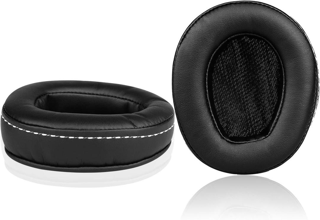 Jarmor AH-D600 Replacement Earpads, Memory Foam & Protein Leather Ear Cushion Cover for Denon AH D600, AH-D600EM Over-Ear Headphones ONLY (Black)