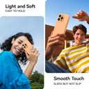 AOTESIER Magnetic for iPhone 16 Pro Max Case, [Compatible with MagSafe][Camera Protection], Food Grade Silicone Phone Case with [2 Screen Protectors], Anti-Scratch Lining, 6.9inch, Peach