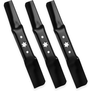 ILONPA 942-05052A 3-Pack Blades for Cub Cadet XT1 XT2 50 ZT1 ZT2 50 LT50 GT50 RZT50 MTD Troy Bilt 50 inch Deck Zero-Turn Enduro Series Lawn Mower 742-05052A 50" 2-in-1 Blade (Medium Lift), Black