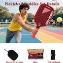 Pickleball Paddle, USAPA Approved, Lightweight Pickle Ball Paddle for Power & Control, Pickleball Paddles for Men & Women Indoor Outdoor Play