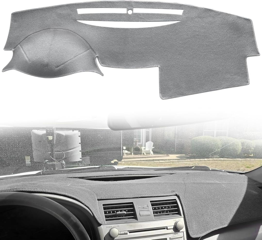 LivTee Dashboard Cover, Dash Mat Compatible with Toyota Camry 2007 2008 2009 2010 2011, Protects Dashboard from Sun Damage, Car Accessories(Dark Gray)