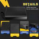 CLOVERCAT 9 Pocket Waterproof Trading Card Binder, Trading Album Display Holder, Expandable, 720 Double Sided Pocket Album, Compatible with Gaming Cards, Yugioh, MTG and Other TCG (Black Edge, Black)