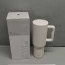 Simple Modern 40 oz Trek Tumbler with Handle and Straw Lid | Cup Holder Friendly Insulated Stainless Steel Travel Mug | Winter White